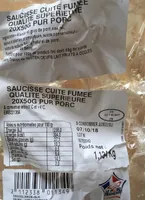 Saucisses cuites fumees