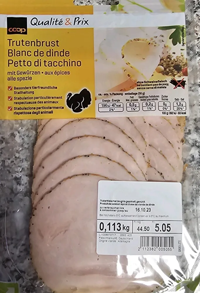 Blanc de dinde aux épices
