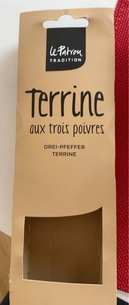 Terrine aux trois poivres
