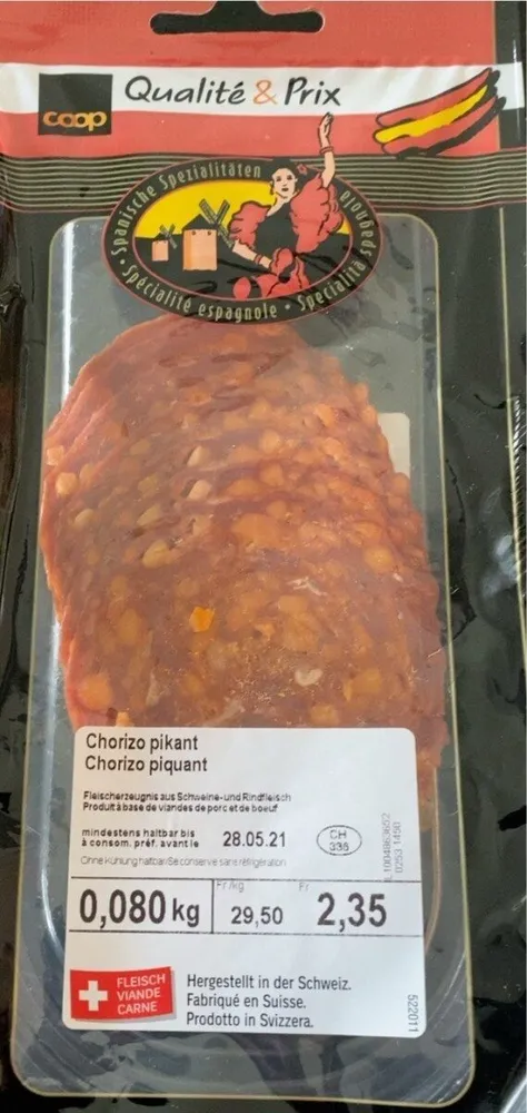Chorizo piquant