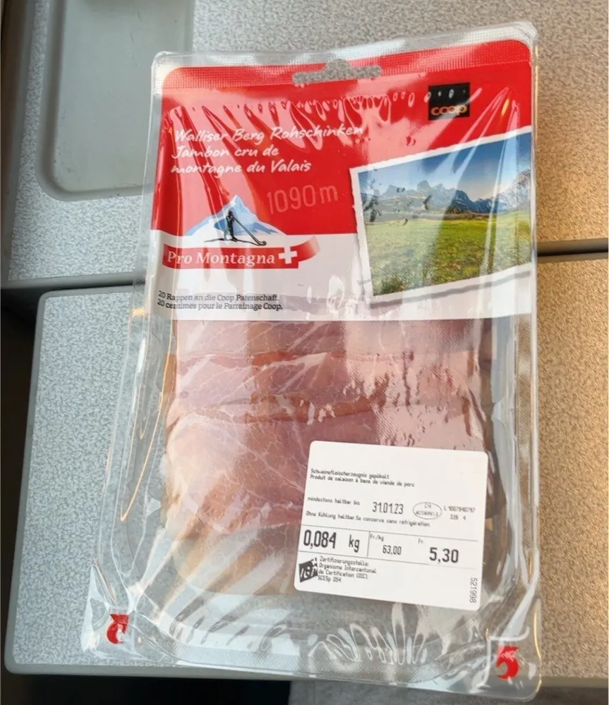 Jambon cru de montagne du valais