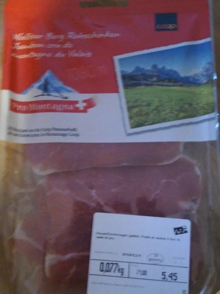 Jambon Cru de montagne du Valais
