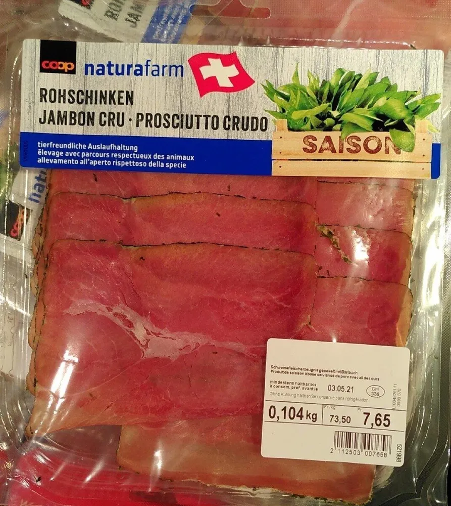 Jambon cru