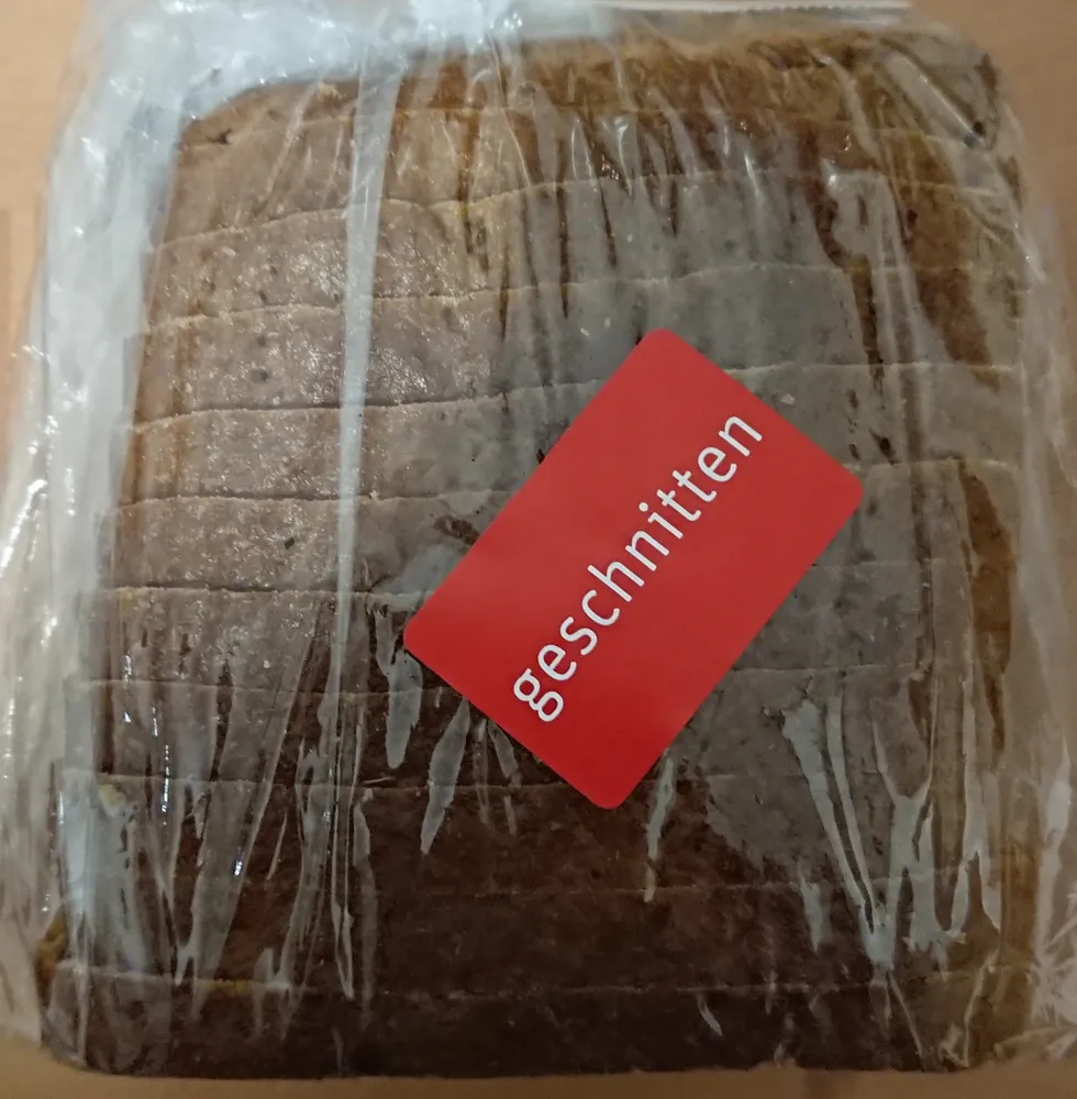 Unser Brot geschnitten