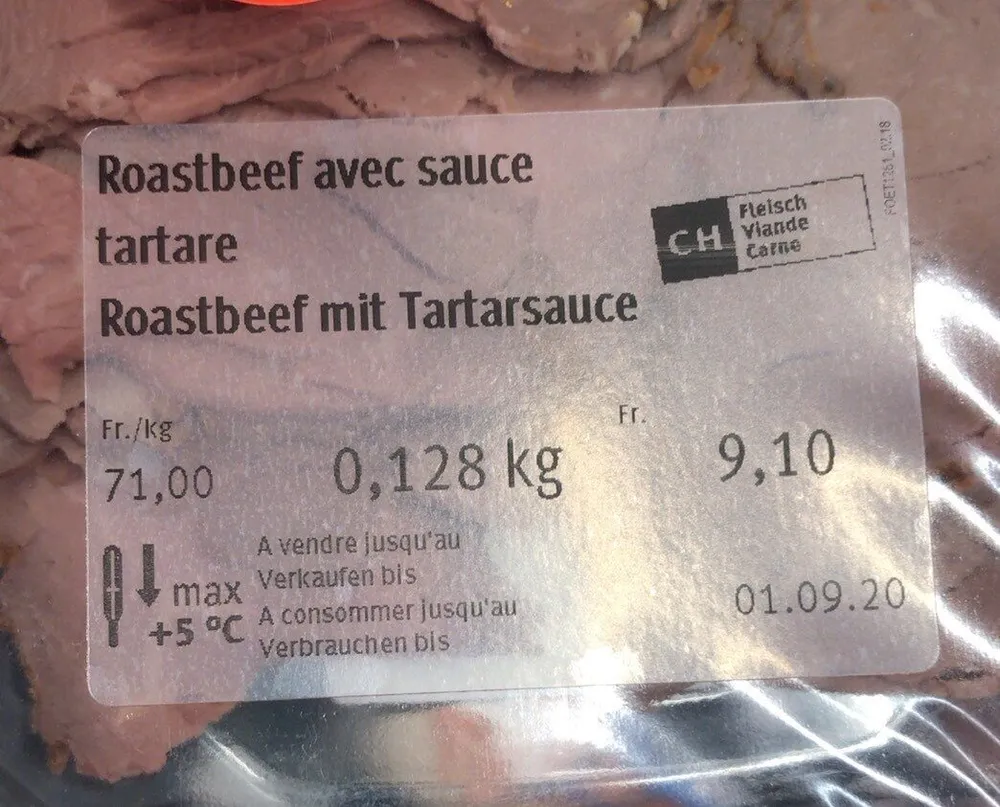 Roastbeef avec sauce