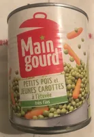 Petits pois et jeunes carottes à l'étuvée