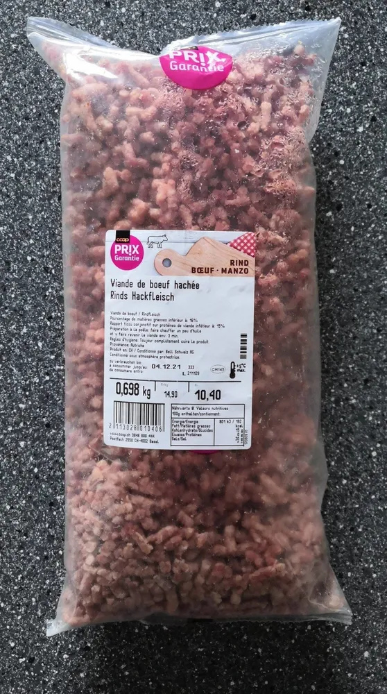 Viande de boeuf hachée