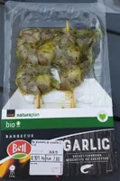 Bio brochette de crevette à l'ail