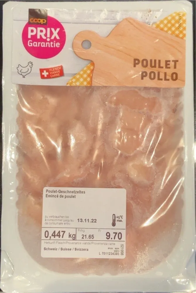 Emincé de poulet