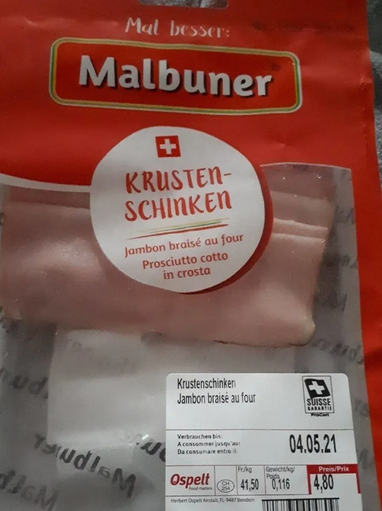 Jambon braisé au four