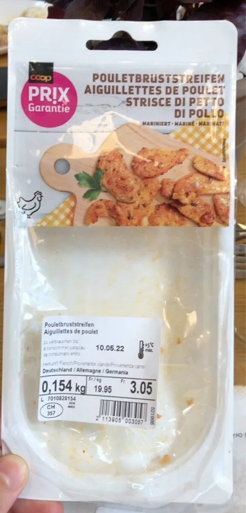 Aiguillettes de poulet