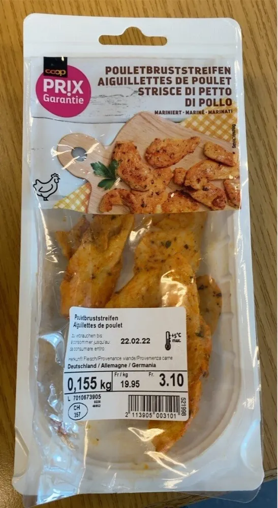 Aiguillettes de poulet