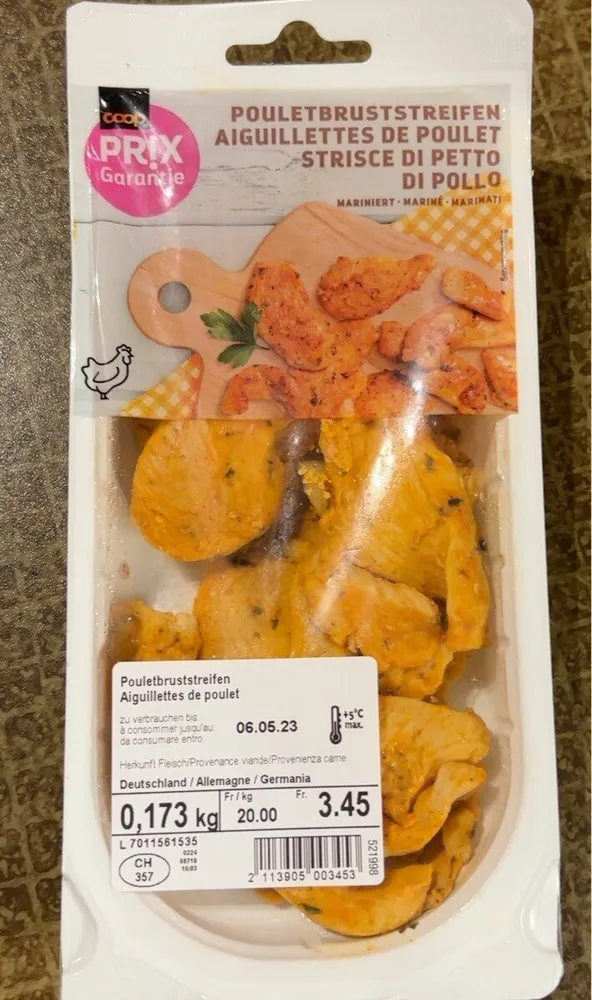 Aiguillettes de poulet