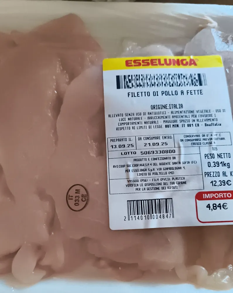 filetti di pollo a fette