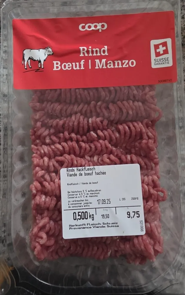 Viande hachée coop