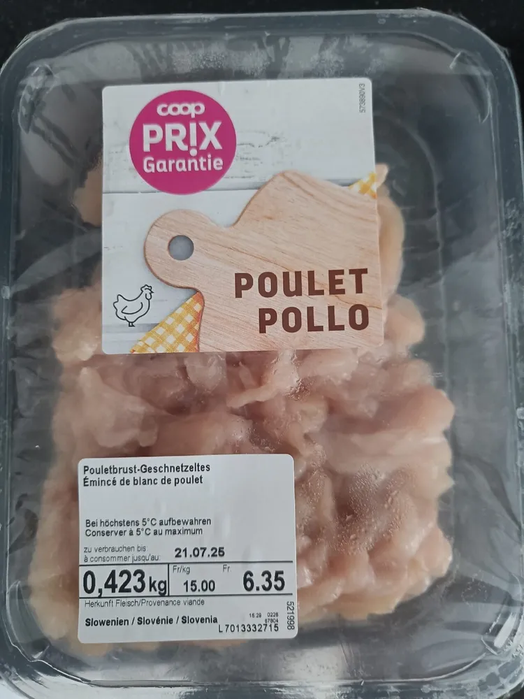 Pouletbrust-Geschnetzeltes