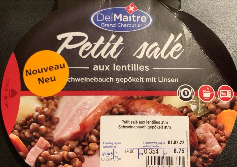 Petit sale aux lentilles