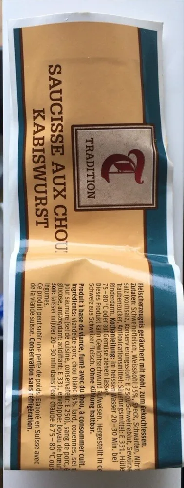 Saucisse aux choux