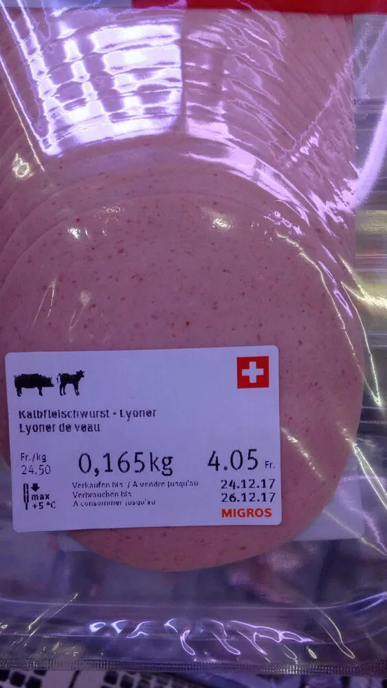 Lyoner de veau