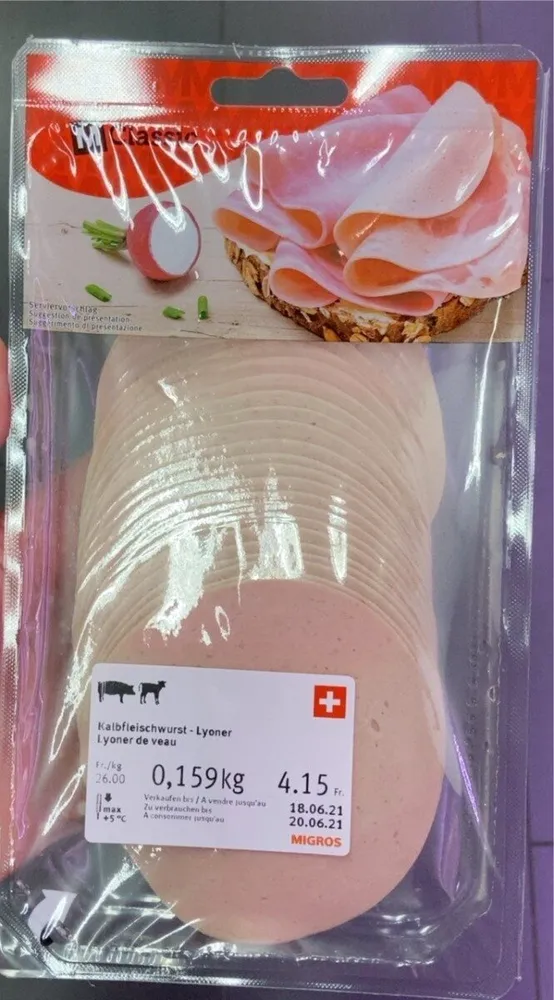 Kalbfleischwurst-Lyoner