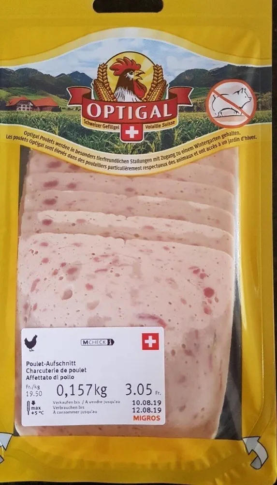 Charcuterie de poulet Optigal Migros