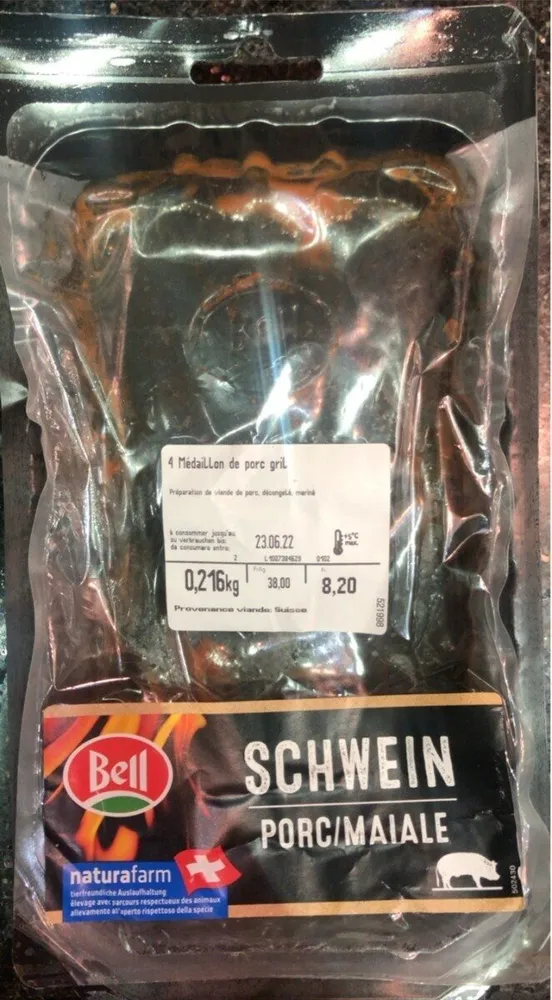 4 Médaillon de porc grill