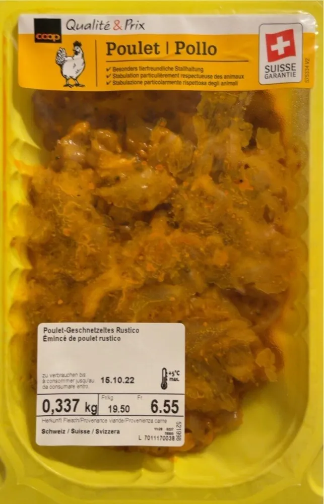Poulet Geschnetzeltes Rustico