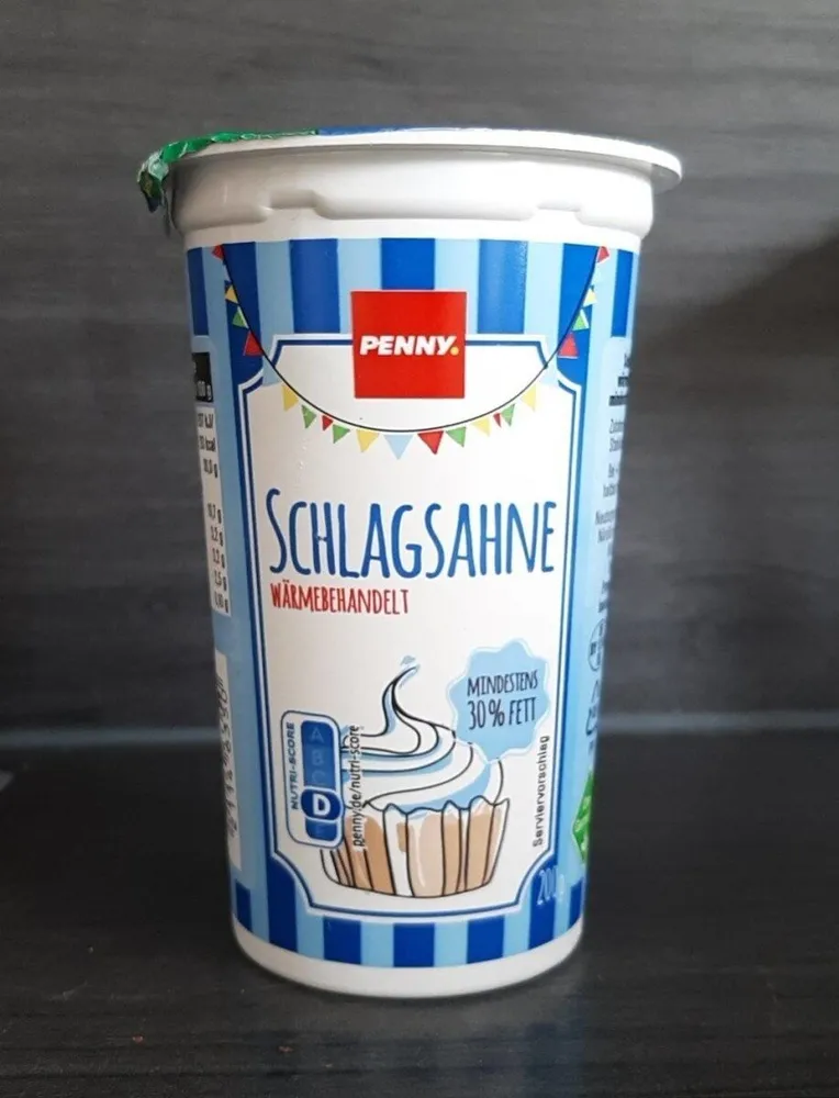 Schlagsahne offen