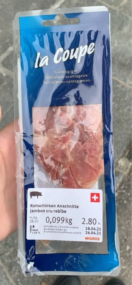 Jambon cru rebibe