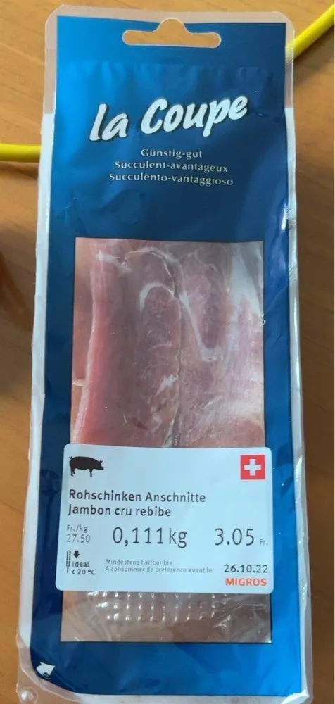 Jambon cru rebibe