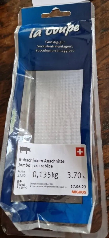 Jambon cru rebibe