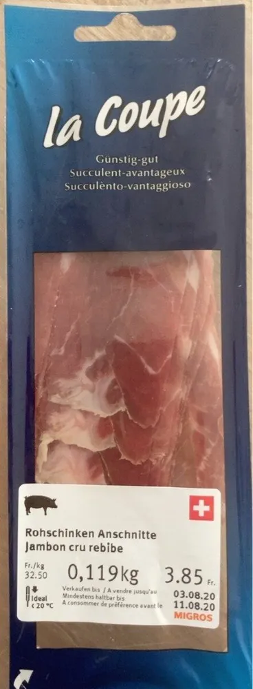 Jambon cru rebibe
