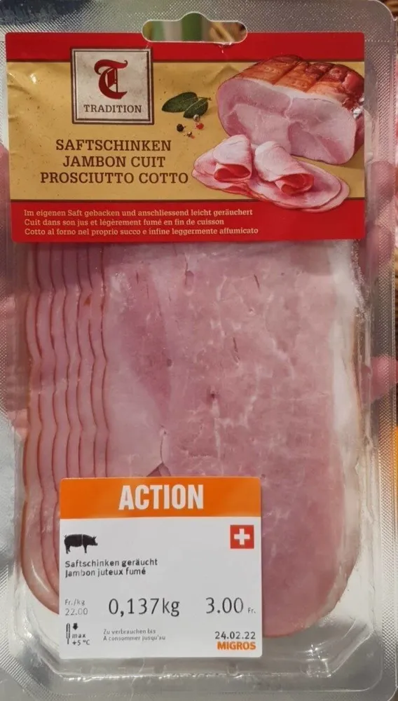 Saftschinken geräuchert
