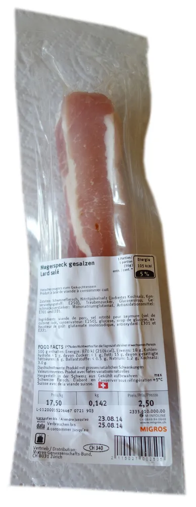 Lard salé