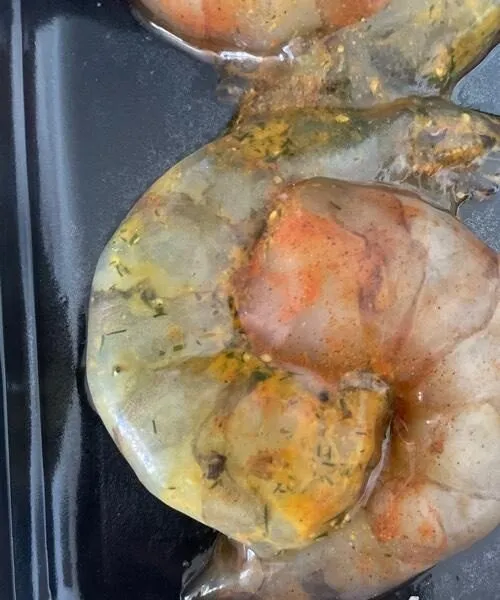 Crevettes yin yang