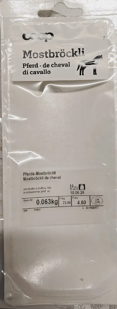 Mostbröckli Pferd