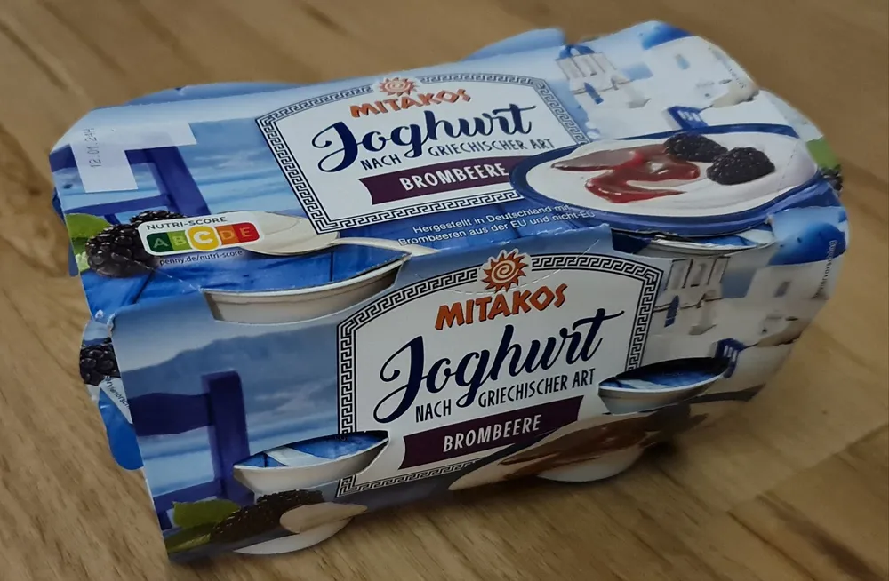 Joghurt nach Griechischer Art Brombeere