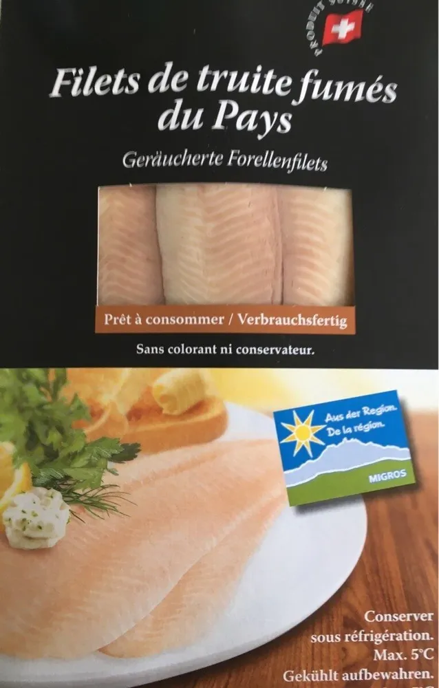 Filets de truite fumés