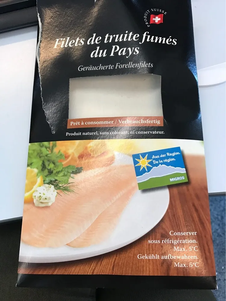 Filets de truite fumés du pays