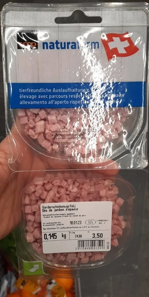 Dés de jambon d'epaule