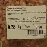 Dés de jambon d'épaule