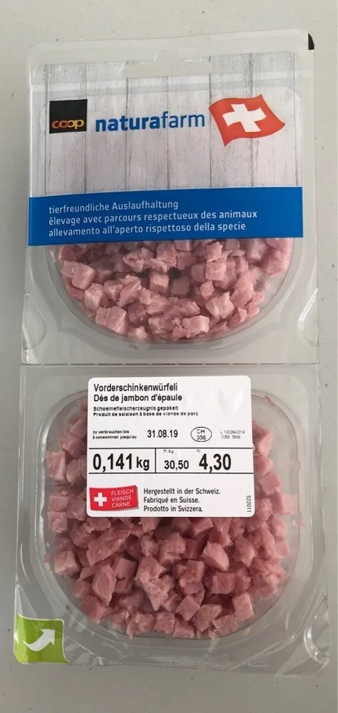 Dés de jambon d'épaule