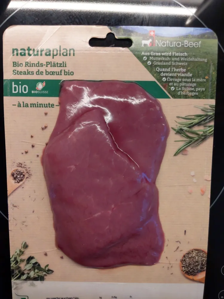 Steak de bœuf bio