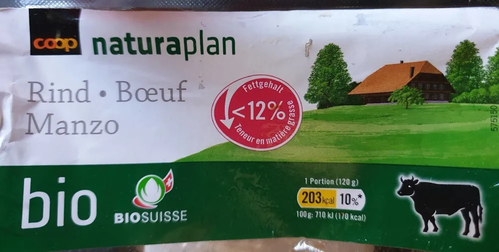 Naturaplan beauf haché