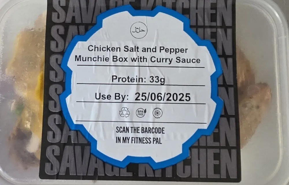 Chicken Salt And Pepper Munchie Box With Curry Sauce