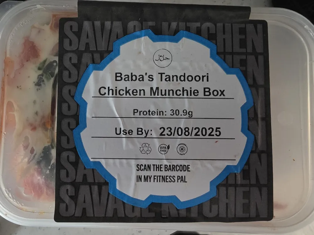 Babas Tandoori Chicken Munchie Box