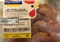 Solomillos de pollo marinados.