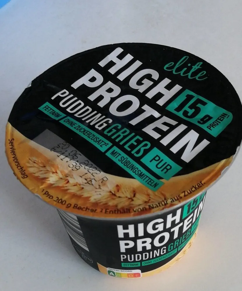 High protein Pudding Grieß PUR