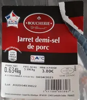 Jarret demi-sel de porc