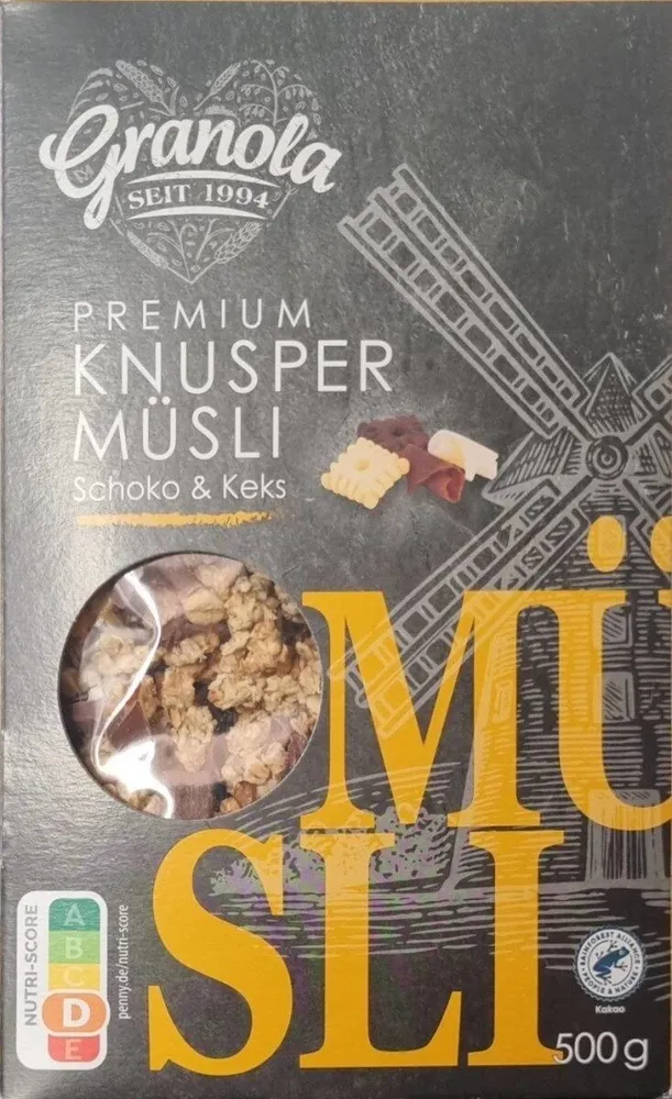Müsli - Knusper Müsli Schoko Keks